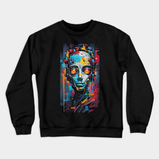 Cyberpunk Retro Design Crewneck Sweatshirt